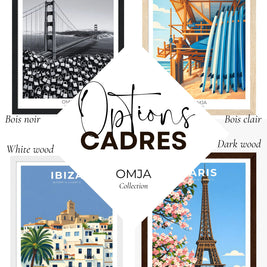 Affiche San Francisco Californie – Architecture victorienne & vibes West Coast | Décoration murale voyage