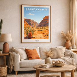 Affiche Grand Canyon – Paysage Mythique d’Arizona | Poster Voyage Nature Déco Murale