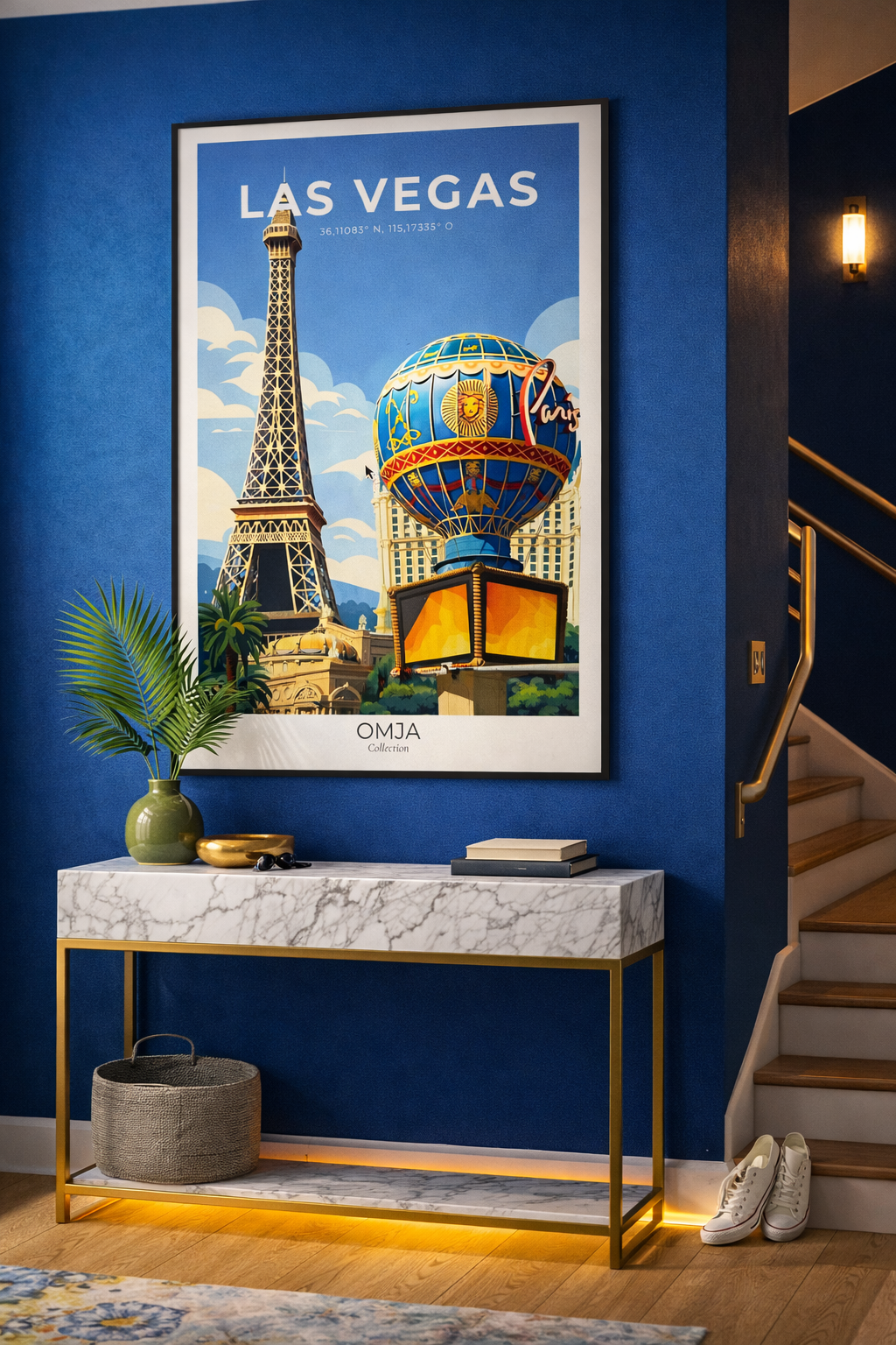 Affiche Las Vegas – Strip Mythique & Ambiance USA | Poster Voyage Déco Murale