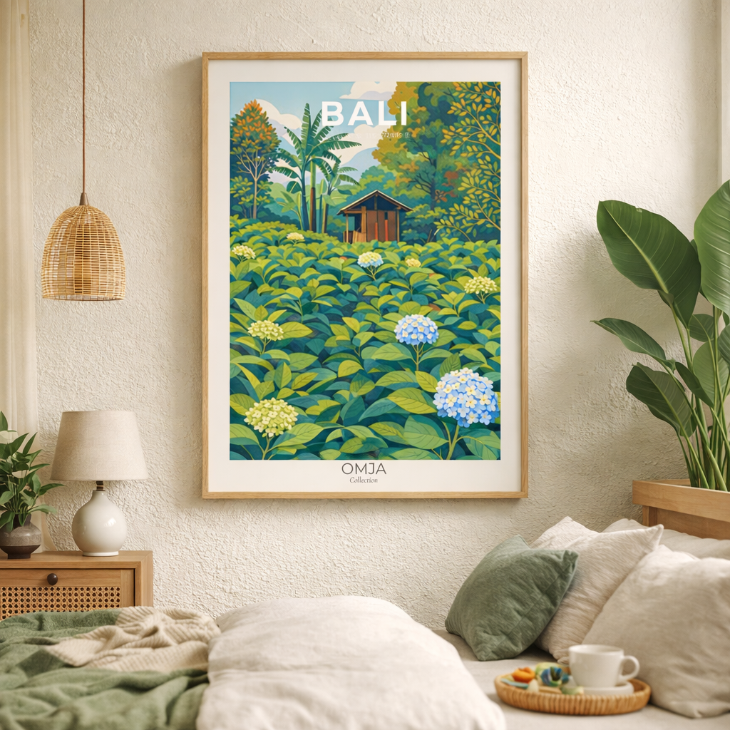 Affiche BALI Indonésie – Évasion tropicale & jungle balinaise | Photo de voyage originale | Déco murale nature