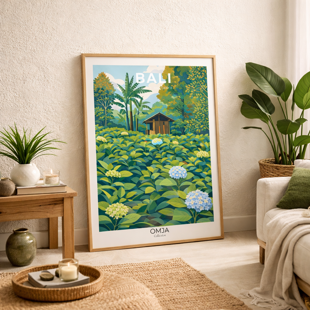 Affiche BALI Indonésie – Évasion tropicale & jungle balinaise | Photo de voyage originale | Déco murale nature