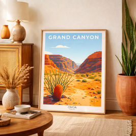 Affiche Grand Canyon – Paysage Mythique d’Arizona | Poster Voyage Nature Déco Murale