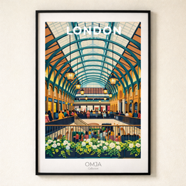 Affiche Londres UK – Covent Garden vibes, poster voyage élégant, déco city chic, photo originale de nos voyages