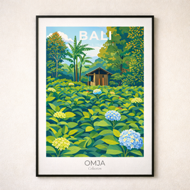 Affiche BALI Indonésie – Évasion tropicale & jungle balinaise | Photo de voyage originale | Déco murale nature