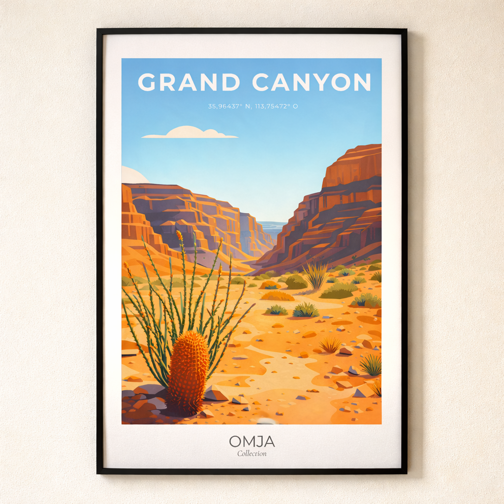 Affiche Grand Canyon – Paysage Mythique d’Arizona | Poster Voyage Nature Déco Murale