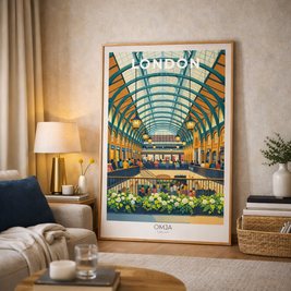 Affiche Londres UK – Covent Garden vibes, poster voyage élégant, déco city chic, photo originale de nos voyages