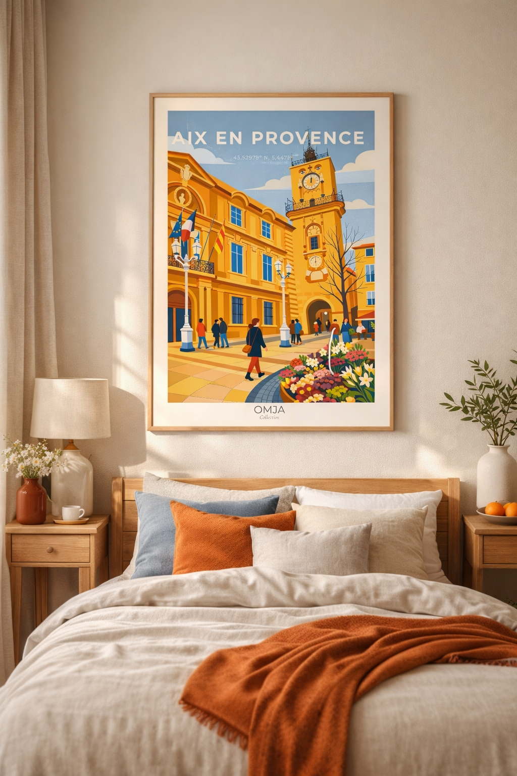 Affiche Aix-en-Provence – Lumière du Sud et art de vivre provençal
